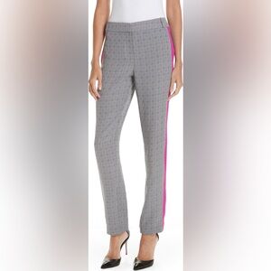 GREY Jason Wu GREY Side Stripe Check Silk Pants Pink Size 6